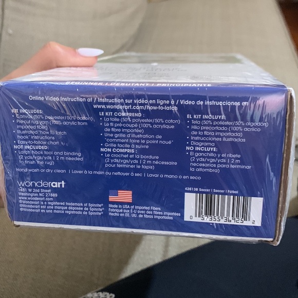 Wonder art latch hook kit soccer new soccer style whole kit crafts art - Picture 8 of 8